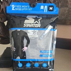 Starter Men's Baselayer Set - Black and Blue🩵